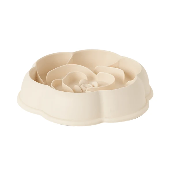 Gamelle anti glouton chaton - Relief pétales de rose - MealStop™