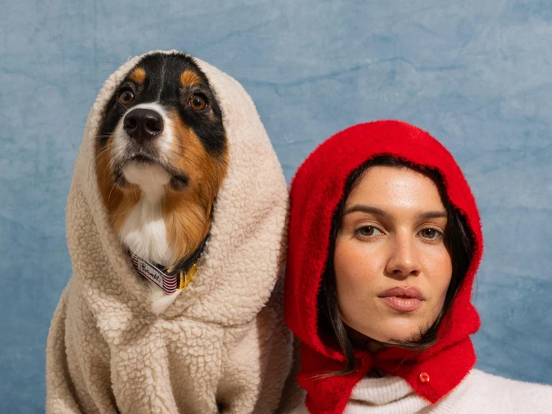 Hoodie en sherpa tout doux, pour chien