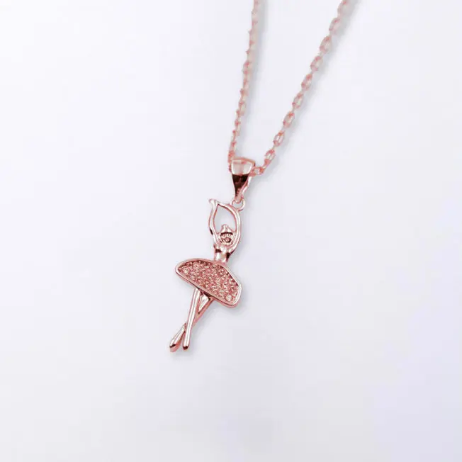 Collier Ballerine dans sa Boîte écrin bleue