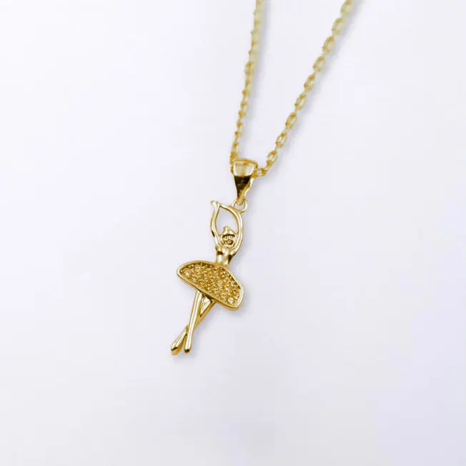 Collier Ballerine dans sa Boîte écrin bleue