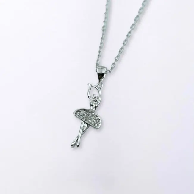 Collier Ballerine dans sa Boîte écrin bleue