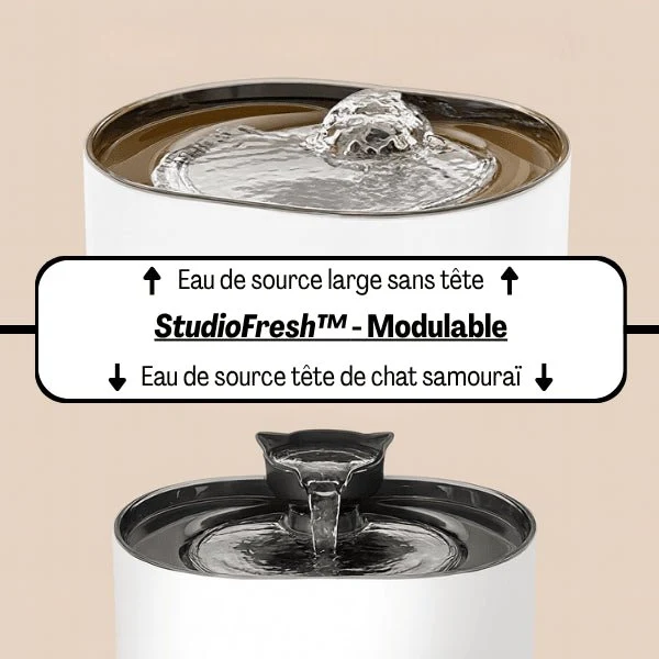 Fontaine eau chat à hydratation continue – Studiofresh™