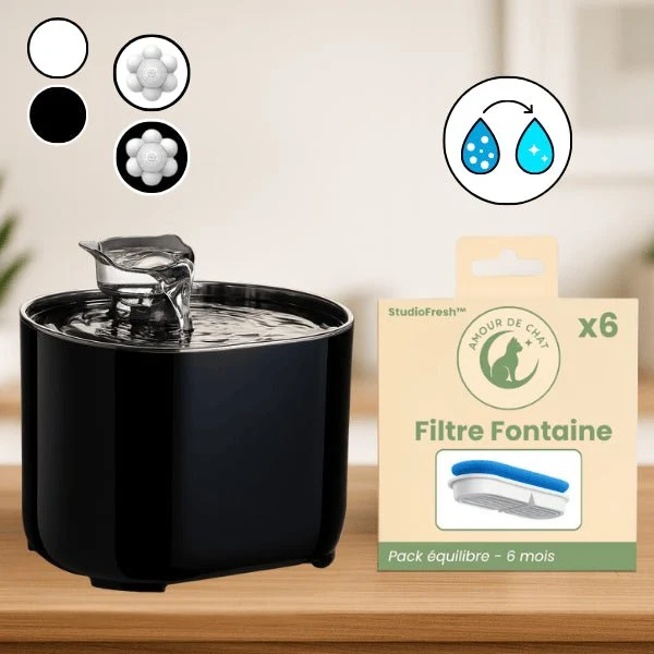 Fontaine eau chat à hydratation continue – Studiofresh™