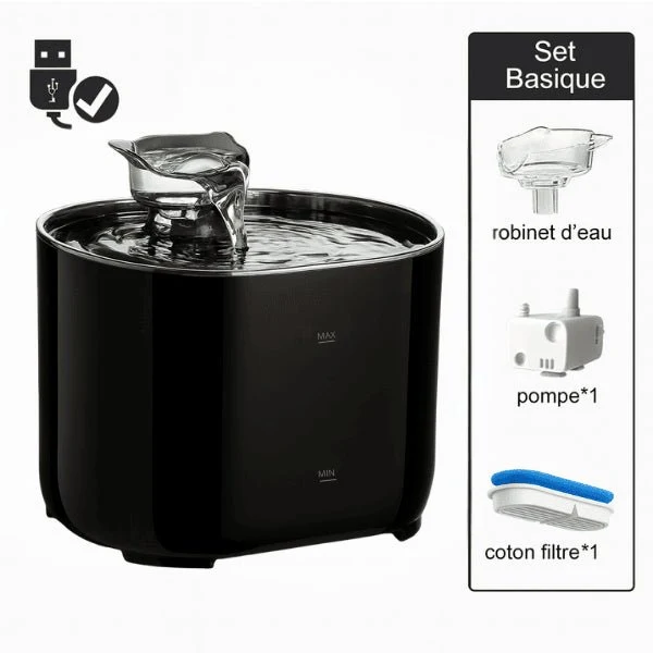 Fontaine eau chat à hydratation continue – Studiofresh™