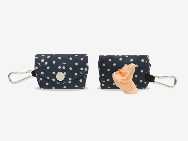 Pochette pour sacs à crottes, bleu marine
