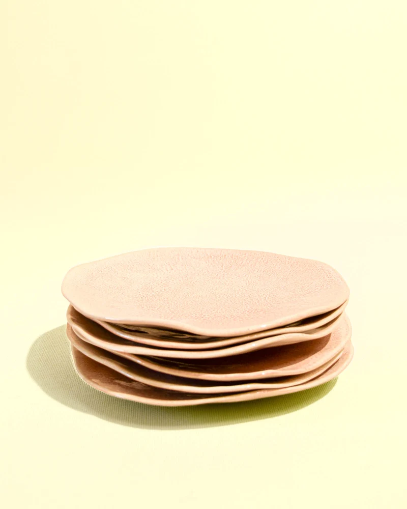 Petite assiette Onda | Corail doré