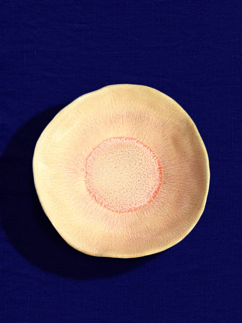 Assiette creuse Onda | Corail doré