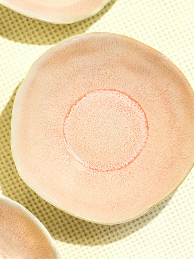 Assiette creuse Onda | Corail doré