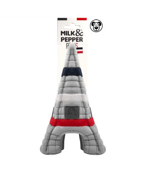 Jouet pour chien peluche Tour Eiffel Milk & Pepper 🗼