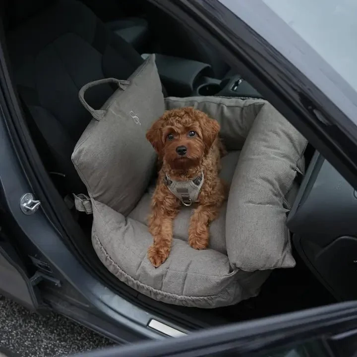 Siège auto pour chien 3-en-1 Lara Taupe 2.0 Staey — Confort & Style