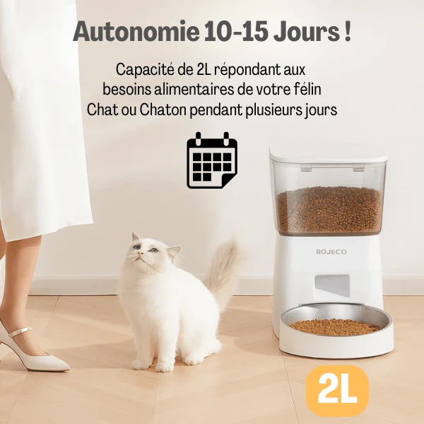 Distributeur croquettes pour chat automatique - MiniFeed™