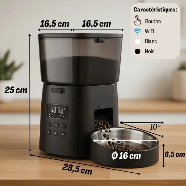 Distributeur croquettes pour chat automatique - MiniFeed™