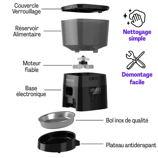 Distributeur croquettes pour chat automatique - MiniFeed™