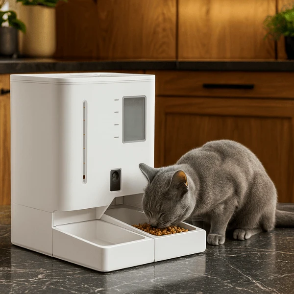 Distributeur de croquettes chat - automatique et eau - FullFeeder™
