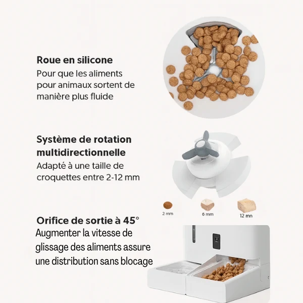 Distributeur de croquettes chat - automatique et eau - FullFeeder™