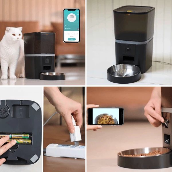Distributeur croquette chat automatique - Station FullControl™ : 4 L et 6 L