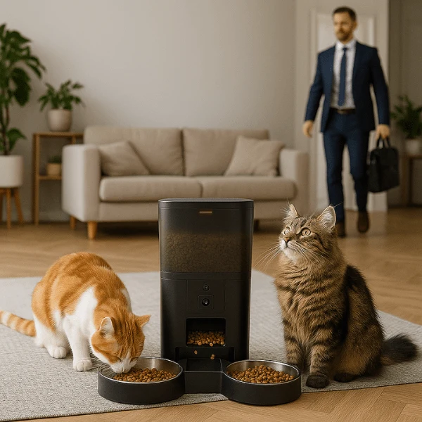 Distributeur croquette chat automatique - Station FullControl™ : 4 L et 6 L