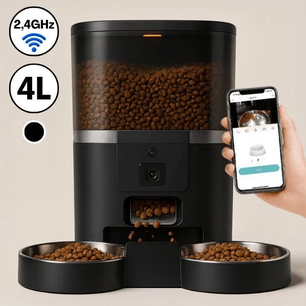 Distributeur croquette chat automatique - Station FullControl™ : 4 L et 6 L