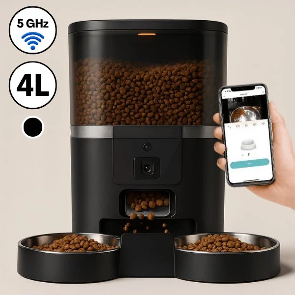 Distributeur croquette chat automatique - Station FullControl™ : 4 L et 6 L