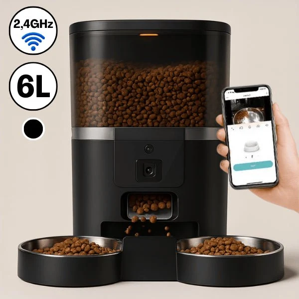 Distributeur croquette chat automatique - Station FullControl™ : 4 L et 6 L