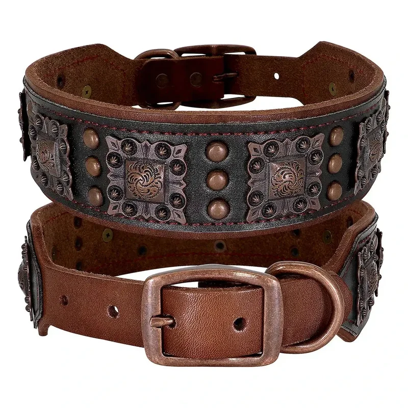 Collier chien cuir large