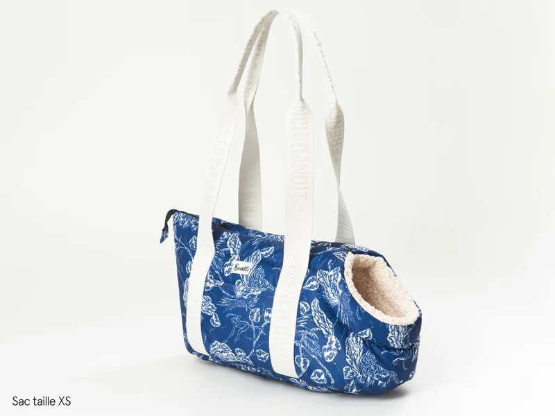 Sac pour chien, motif exotique