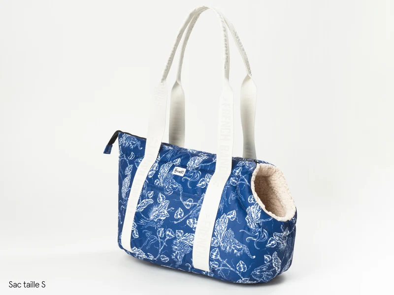 Sac pour chien, motif exotique