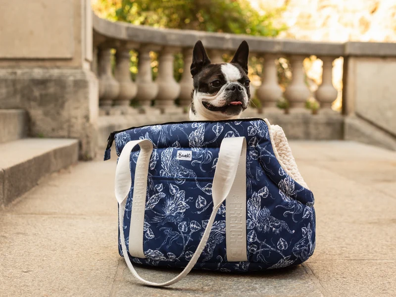 Sac pour chien, motif exotique