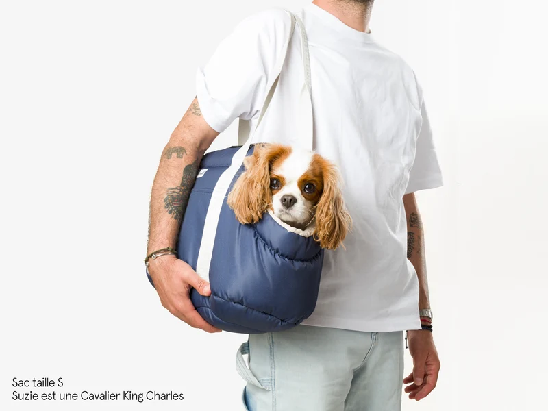 Sac pour chien, motif uni