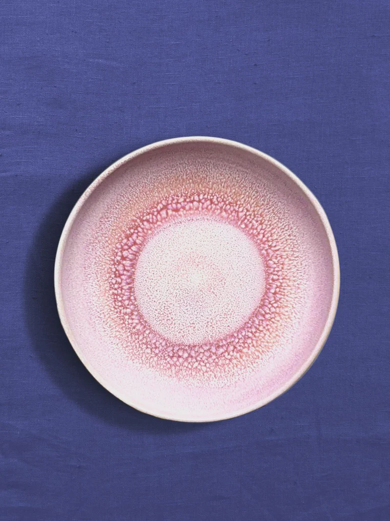 Assiette creuse | Rose minéral
