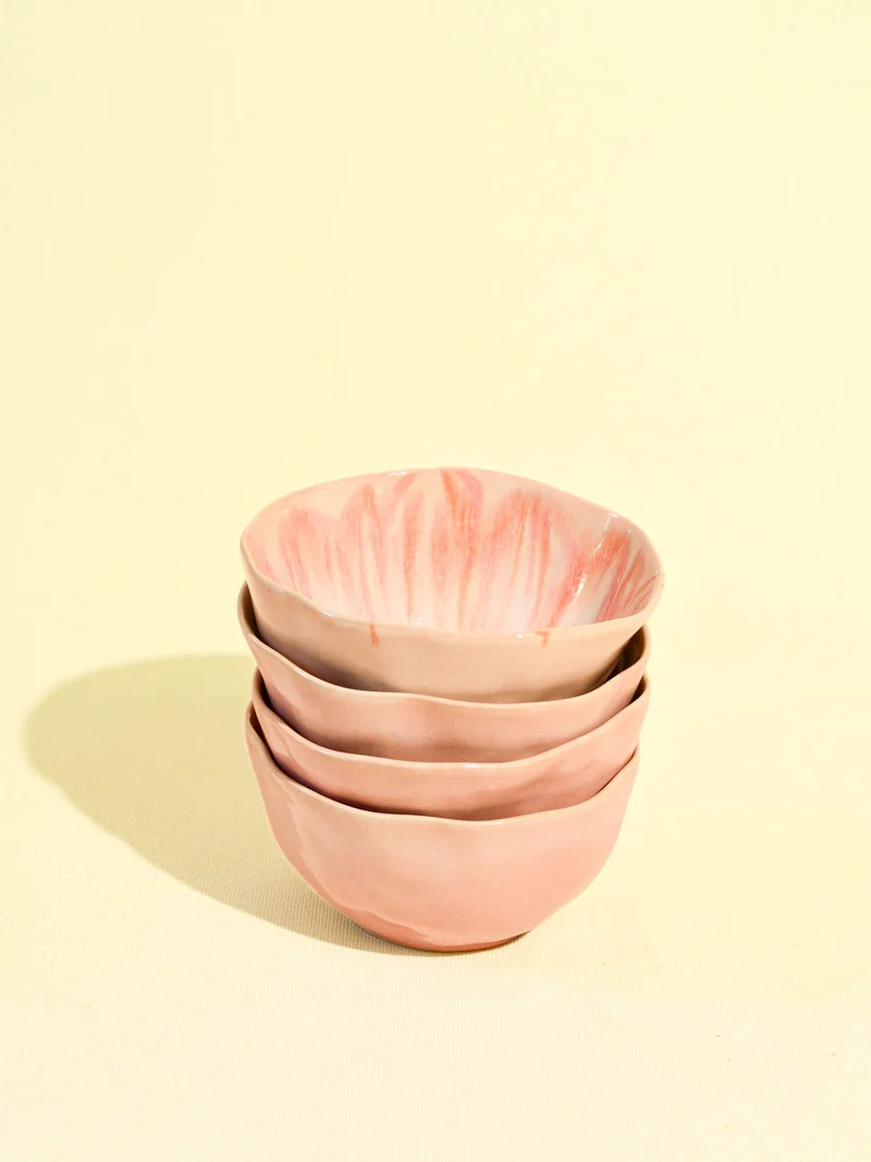 Grand bol Onda | Rose anémone