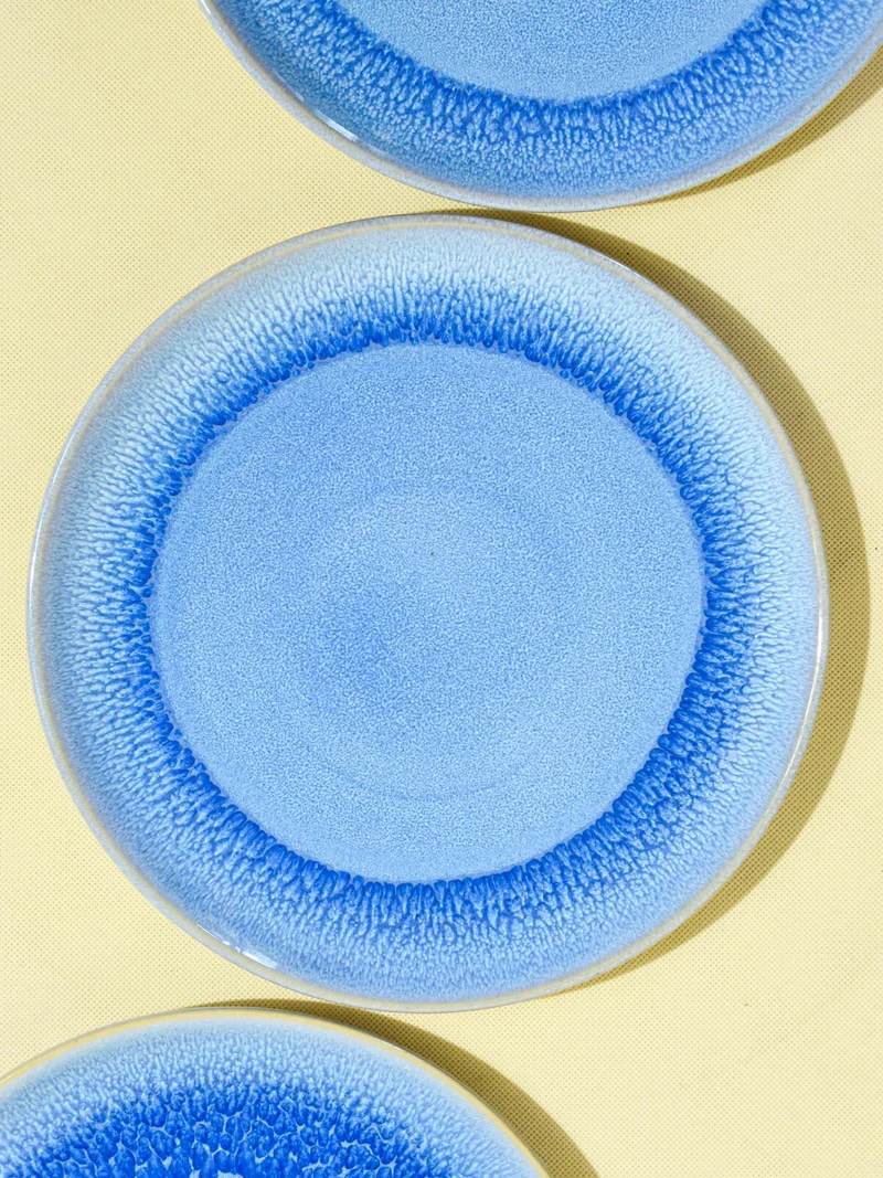 Grande assiette | Bleu minéral