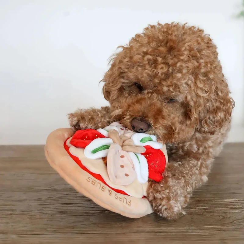 Tapis de fouille chien Pizza 🍕 – jeu renifleur gourmand