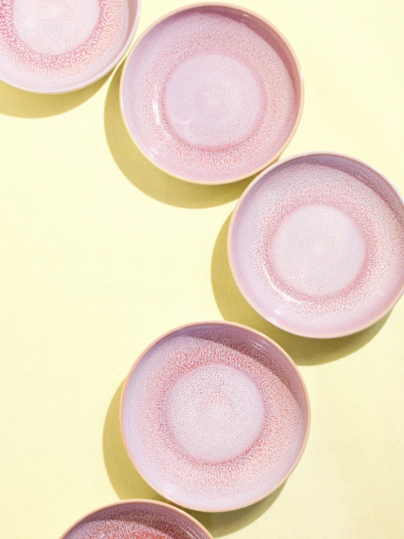 Assiette creuse | Rose minéral