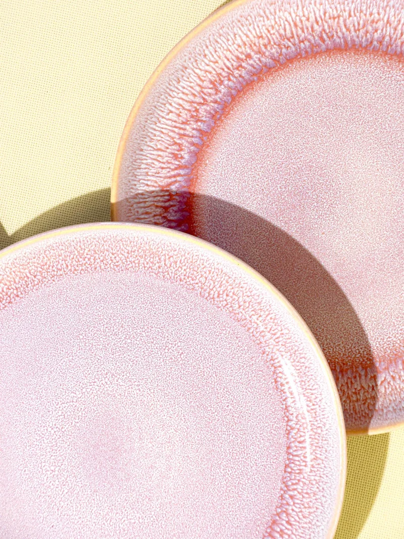 Grande assiette | Rose minéral