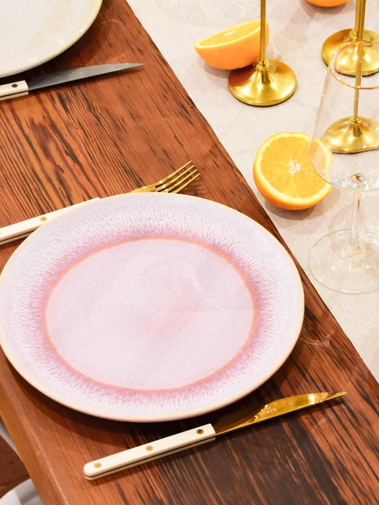 Grande assiette | Rose minéral