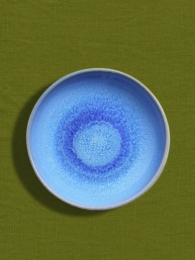 Assiette creuse | Bleu minéral