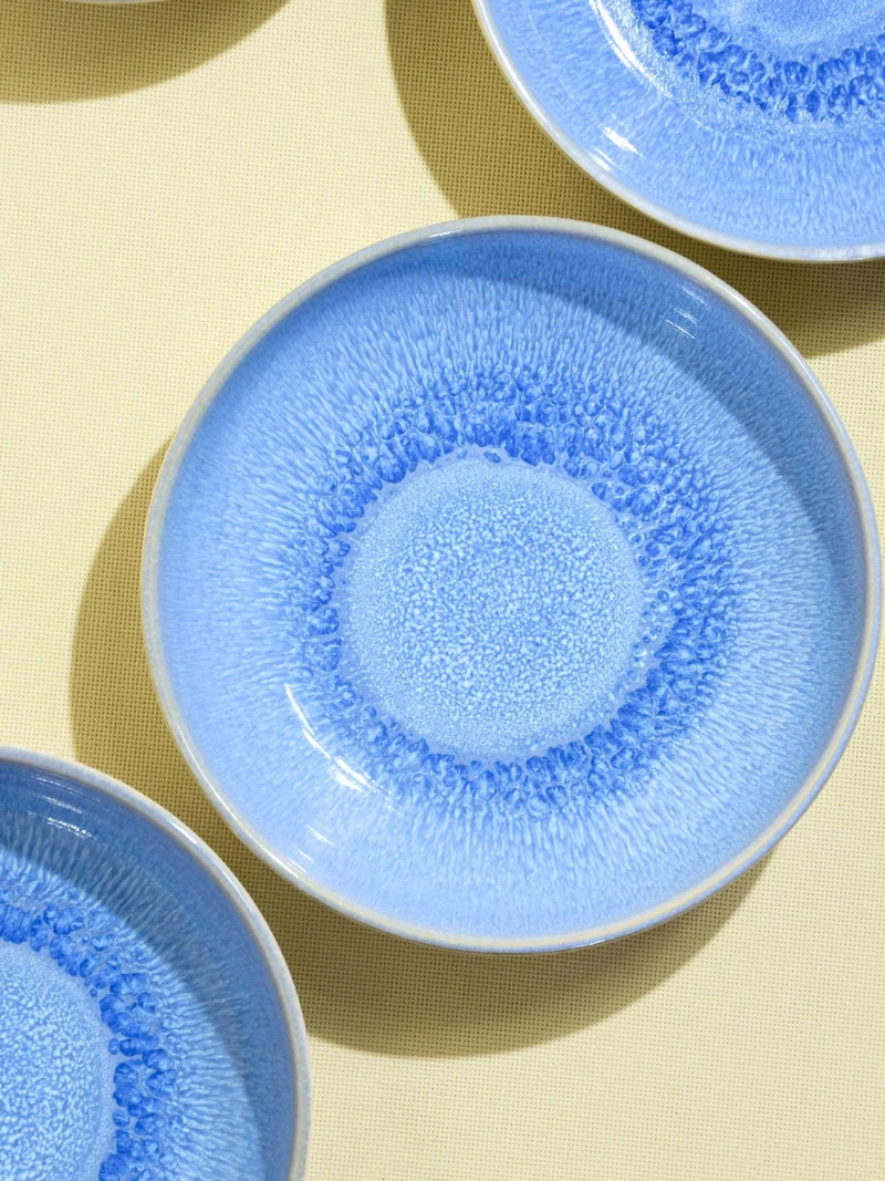 Assiette creuse | Bleu minéral