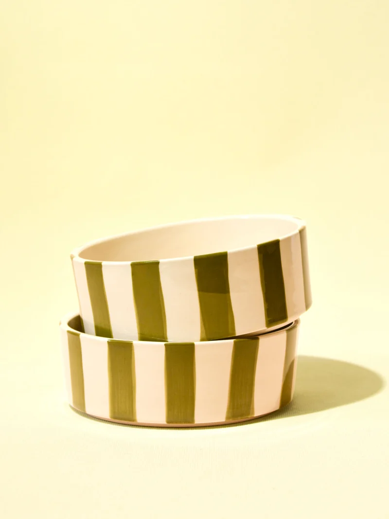 Assiette creuse | Vert Linhas