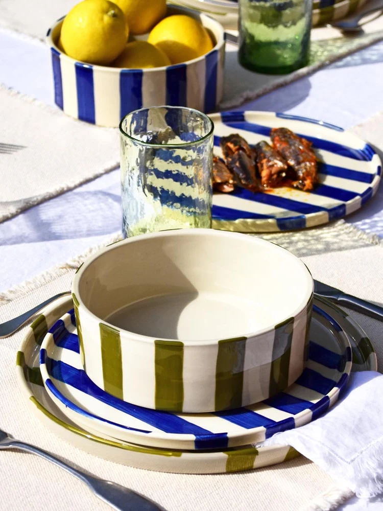 Assiette creuse | Vert Linhas