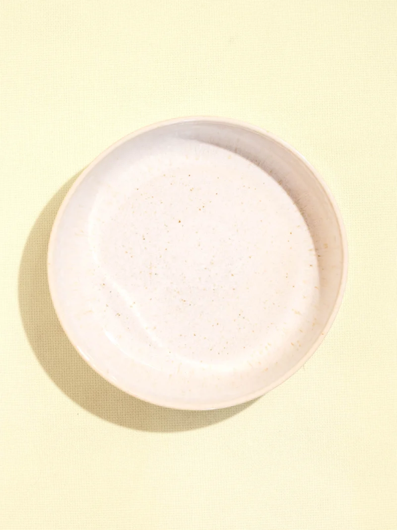 Plat de service rond | Blanc audacieux