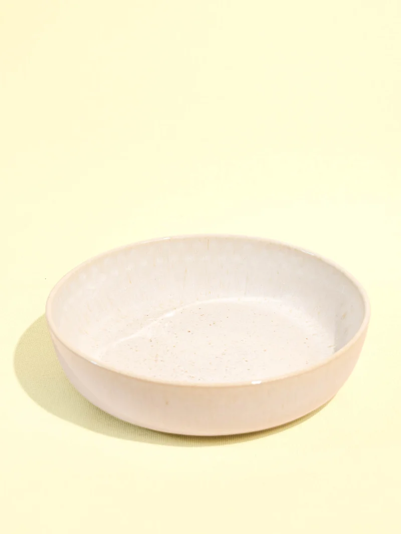 Plat de service rond | Blanc audacieux