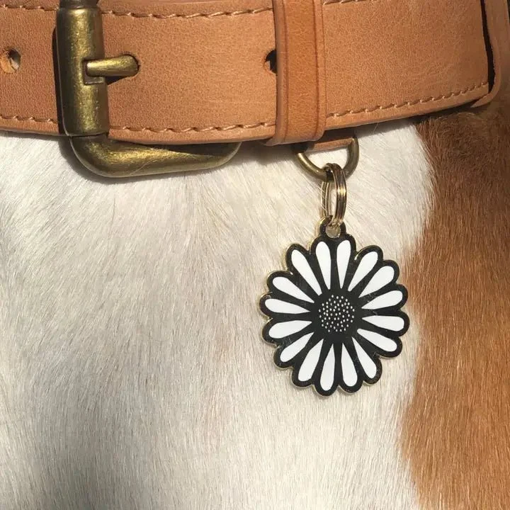 Médaille gravée pour chien personnalisable Marguerite