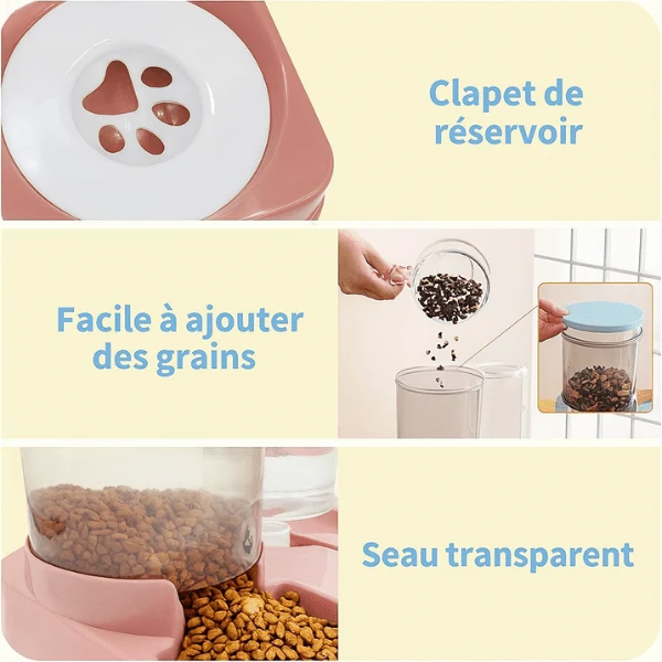 Distributeur de croquettes chat | Station2en1™