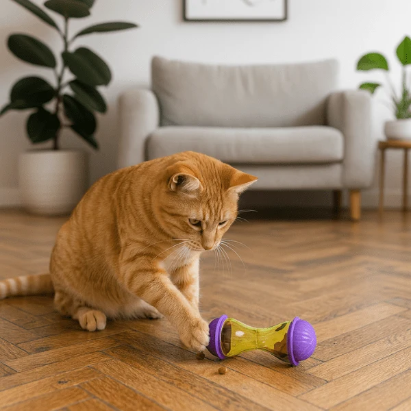 Distributeur croquettes chat | RollerFeeder™