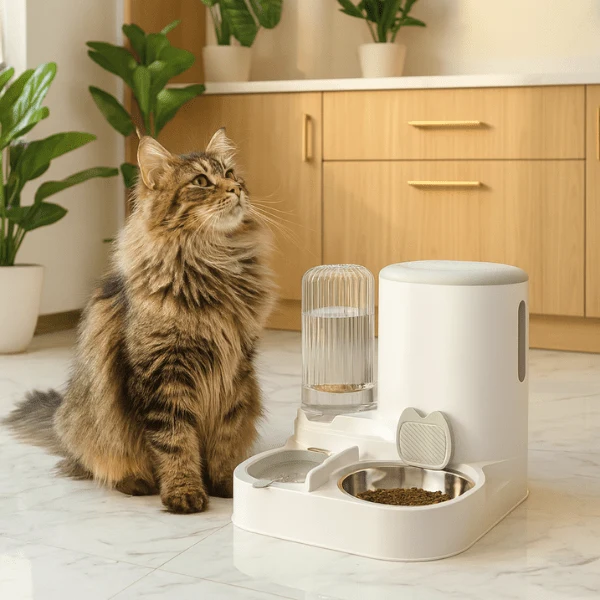 Distributeur croquettes chat | LuxeBowl™