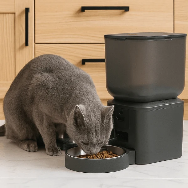 Distributeur croquette chat automatique 8L - MegaFeeder Control™