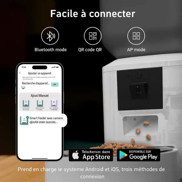 Distributeur croquette chat automatique 8L - MegaFeeder Control™