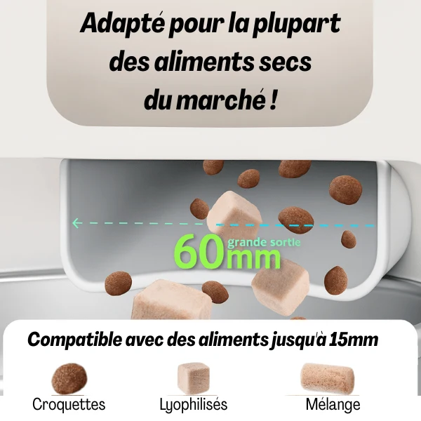 Distributeur croquette chat automatique 8L - MegaFeeder Control™