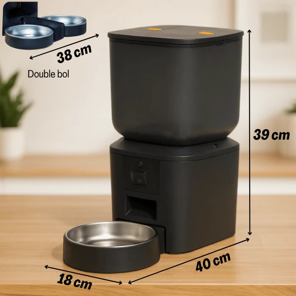 Distributeur croquette chat automatique 8L - MegaFeeder Control™